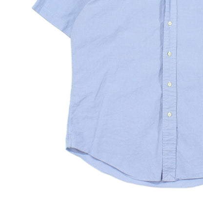 Mens Check Shirt Button Down Short Sleeve