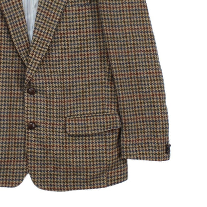 Mens Tweed Blazer Uk Made Check Pattern