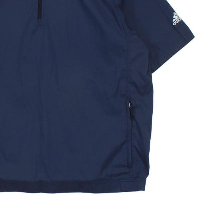 Mens 1/4 Zip Windbreaker Jacket Active Short Sleeve