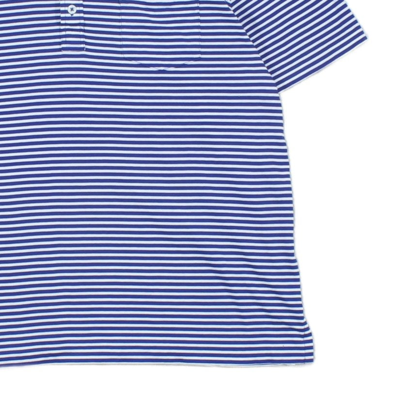 Mens Striped Polo Shirt Short Sleeve Casual Classic