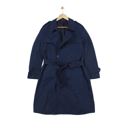 Mens Trench Coat Uk Made Double Breasted