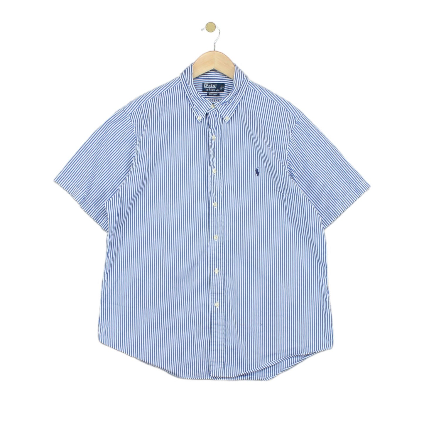 Mens Striped Shirt  Custom Fit Short Sleeve
