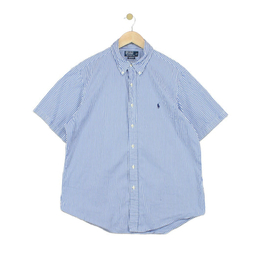 Mens Striped Shirt  Custom Fit Short Sleeve