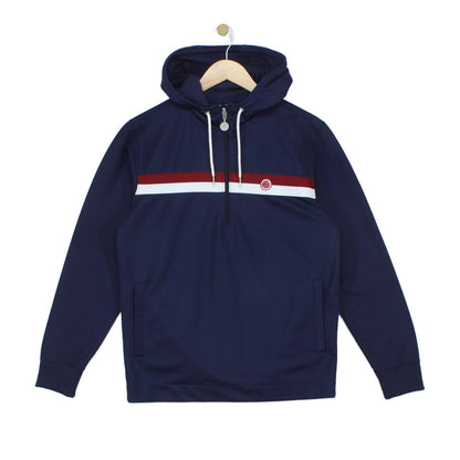 Mens 1/4 Zip Hoodie Made In Portugal Drawstring