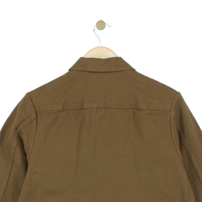 Mens Jacket Full Zip Collared Cotton