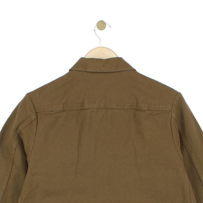 Mens Jacket Full Zip Collared Cotton