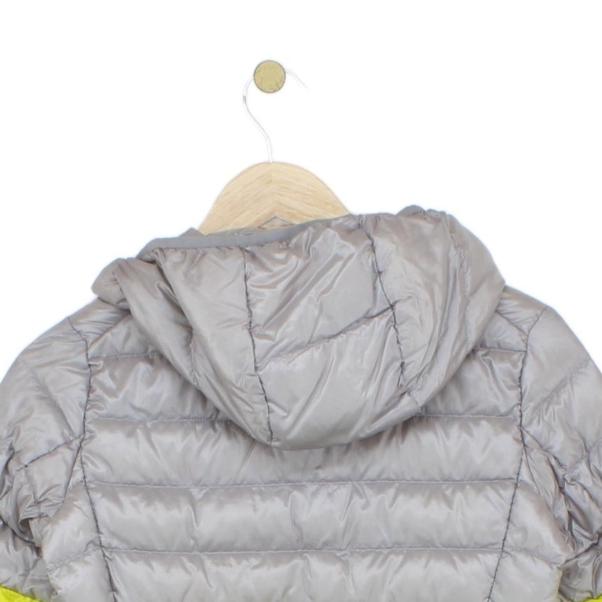 Womens Quilted Jacket Lightweight Hooded Striped Down