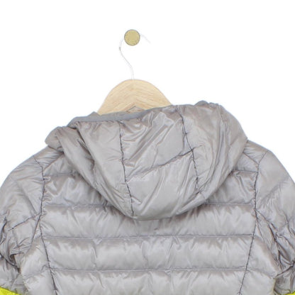 Womens Quilted Jacket Lightweight Hooded Striped Down