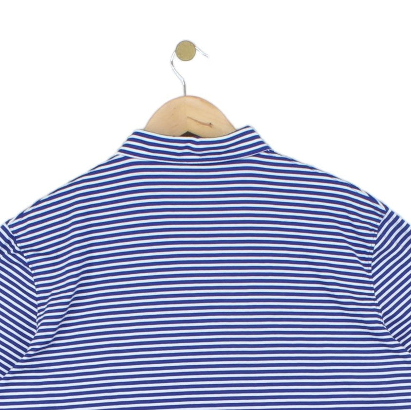 Mens Striped Polo Shirt Short Sleeve Casual Classic
