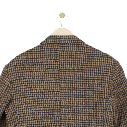 Mens Tweed Blazer Uk Made Check Pattern