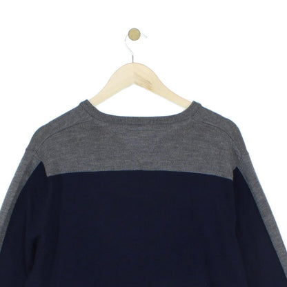 Mens Wool V-Neck Jumper Golf Knit