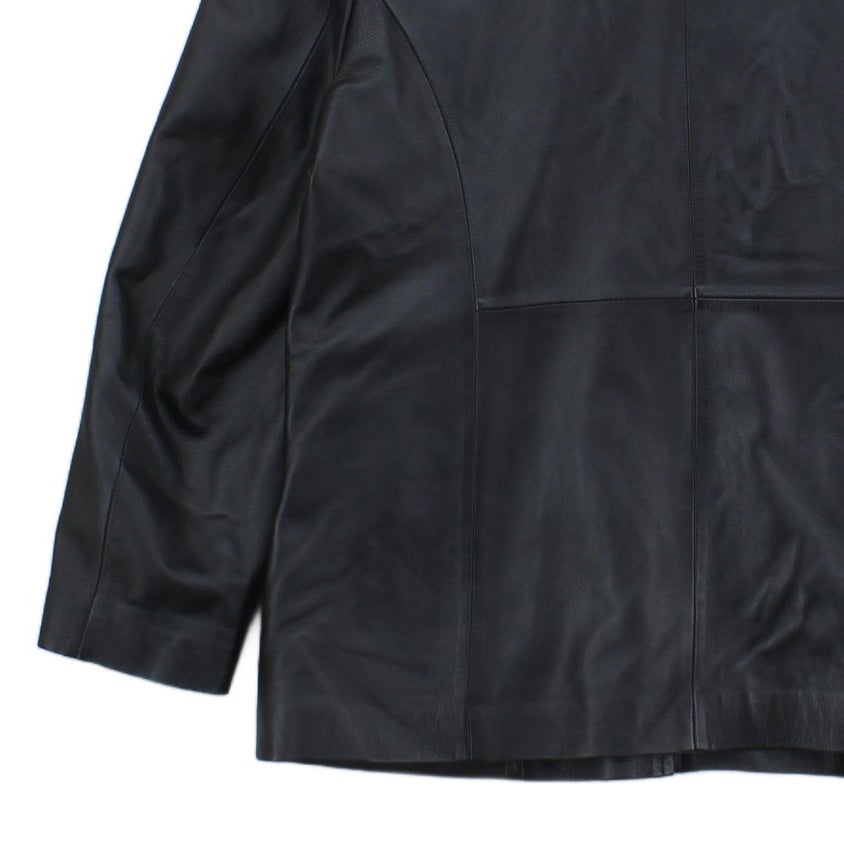 Womens Leather Jacket Collared