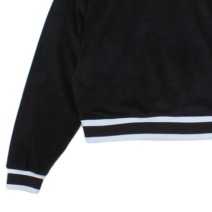 Womens Velour Sweatshirt Embroidered Logo