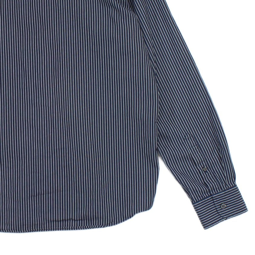 Mens Striped Shirt Button Up Long Sleeve