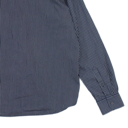 Mens Striped Shirt Button Up Long Sleeve