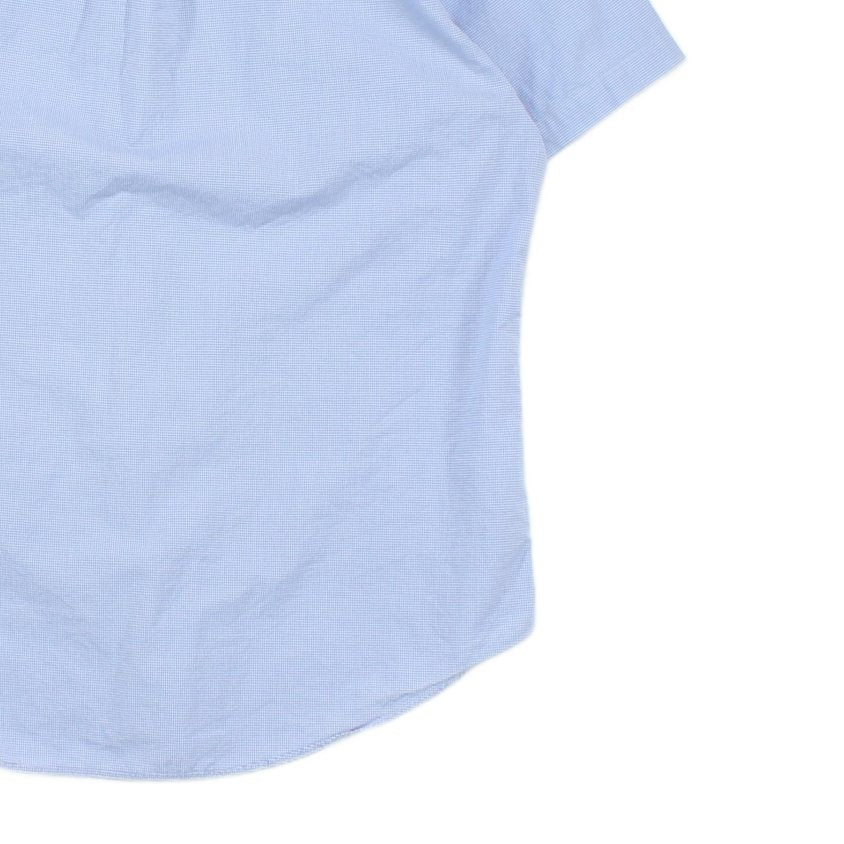 Mens Check Shirt Button Down Short Sleeve