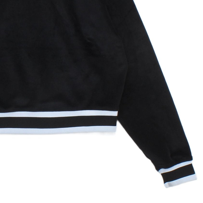 Womens Velour Sweatshirt Embroidered Logo