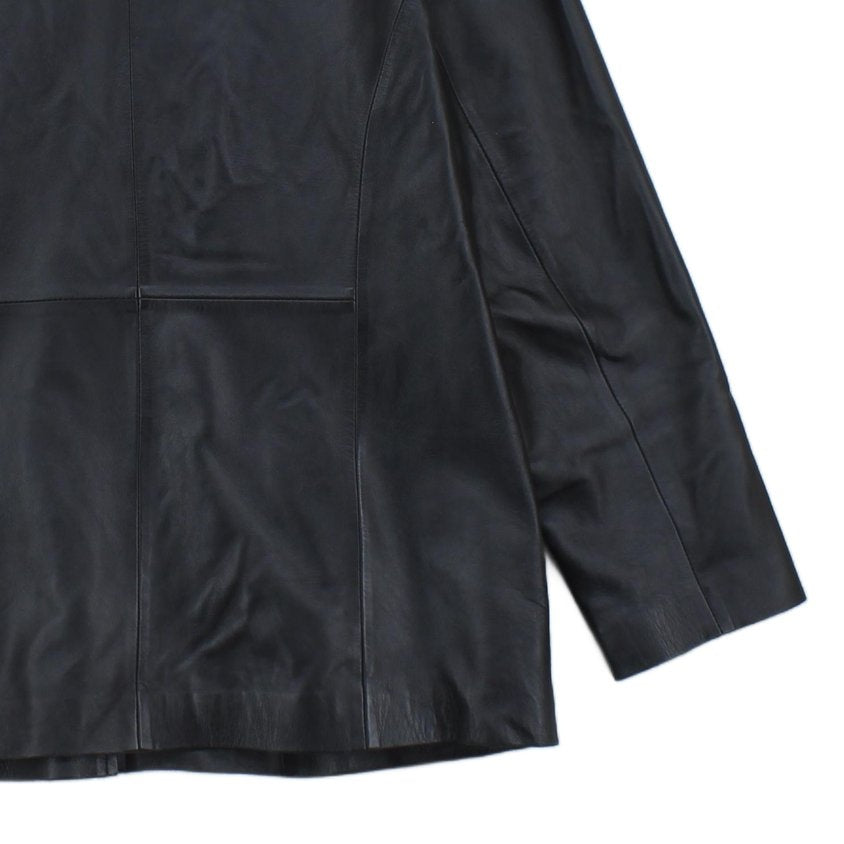 Womens Leather Jacket Collared