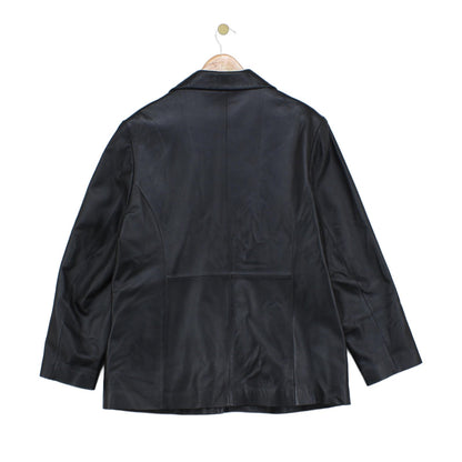 Womens Leather Jacket Collared
