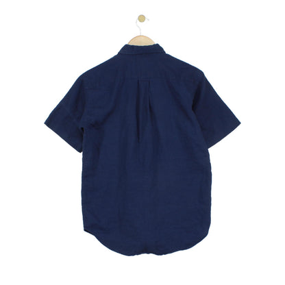 Boys Linen Shirt Button Down Short Sleeve