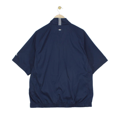 Mens 1/4 Zip Windbreaker Jacket Active Short Sleeve