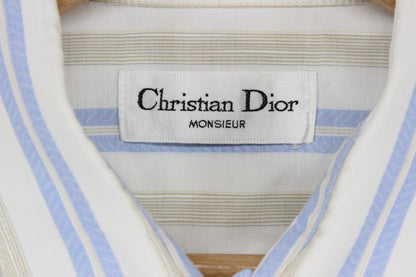 Mens Striped Shirt Short Sleeve