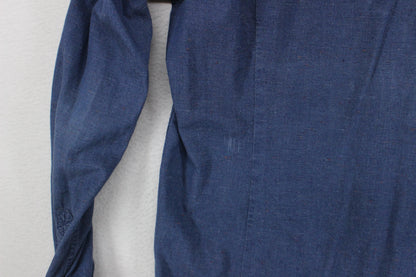 Mens Shirt Button Up Long Sleeve Cotton