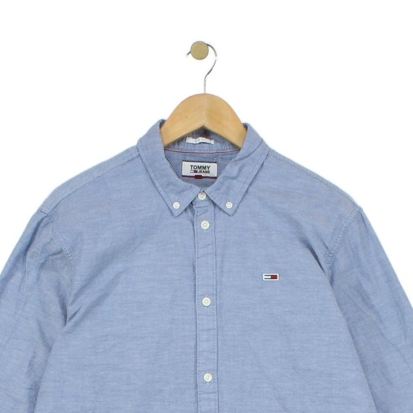 Mens Shirt Stretch Slim Fit Long Sleeve