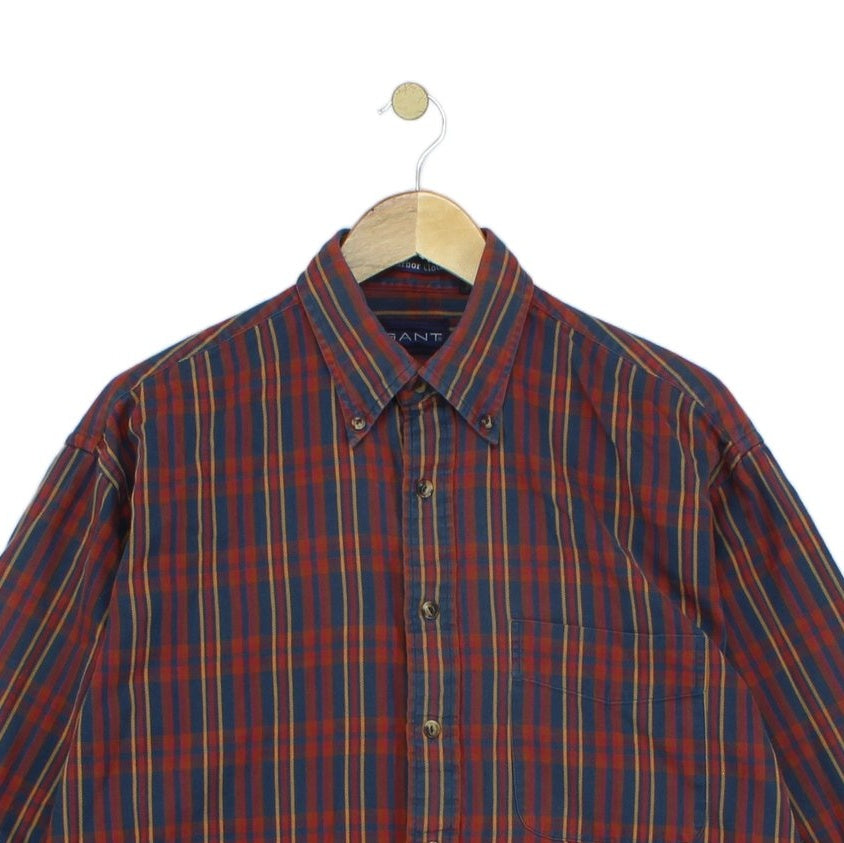 Mens Plaid Shirt Button Down Long Sleeve