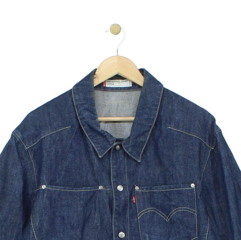 Mens Denim Jacket Outerwear Snap
