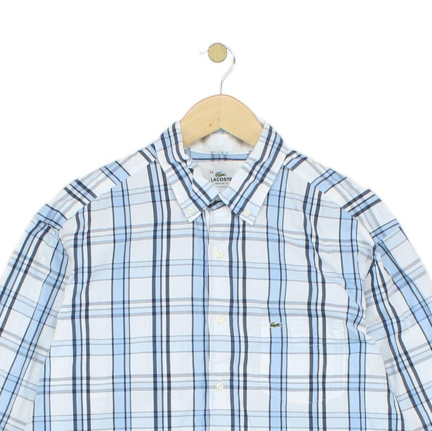 Mens Plaid Shirt Button Up Long Sleeve Regular Fit