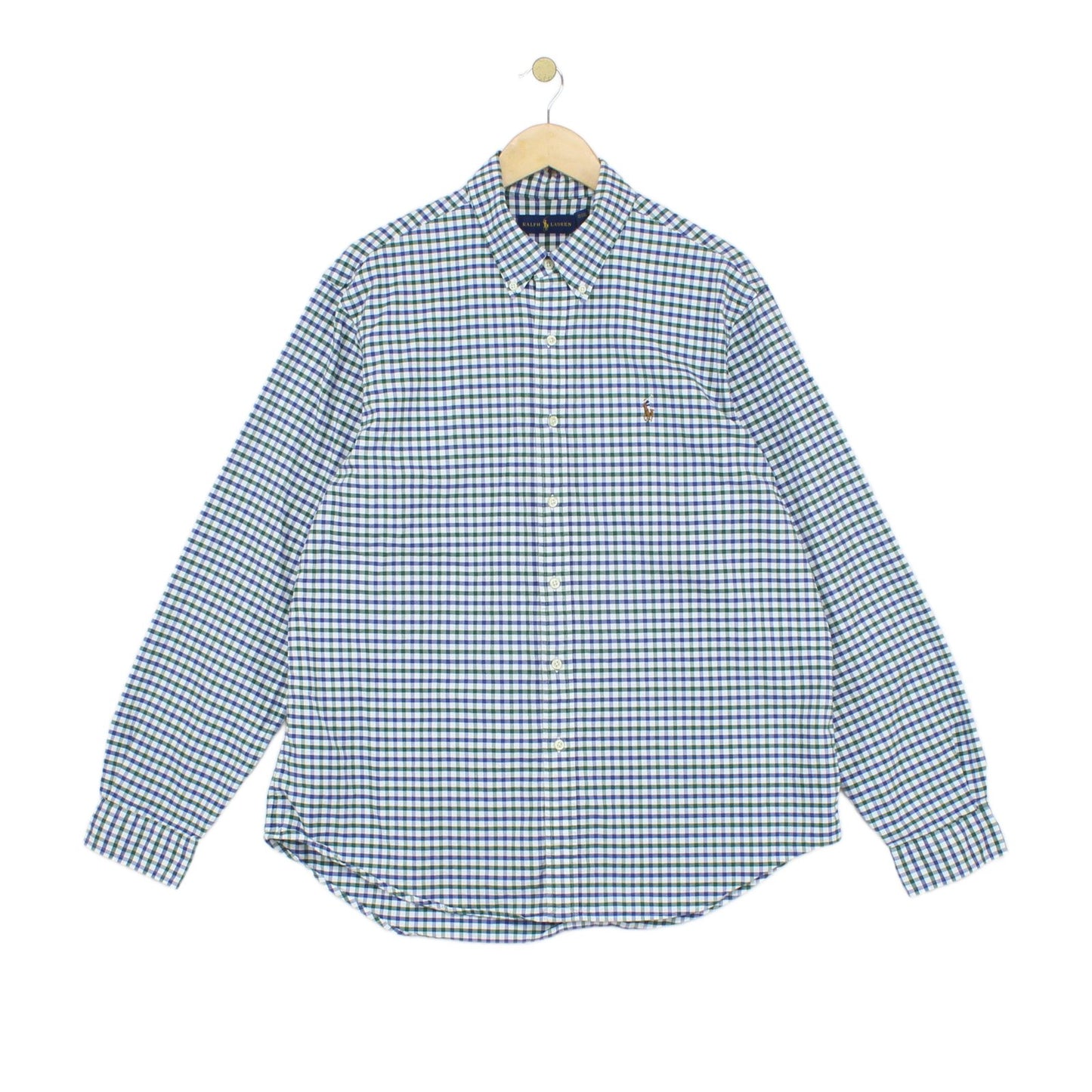 Mens Check Shirt Long Sleeve Button Up