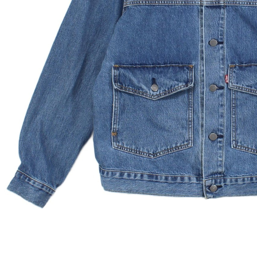 Mens Denim Jacket Classic Trucker Cotton
