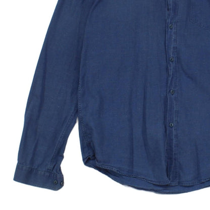 Mens Shirt Button Up Long Sleeve Cotton