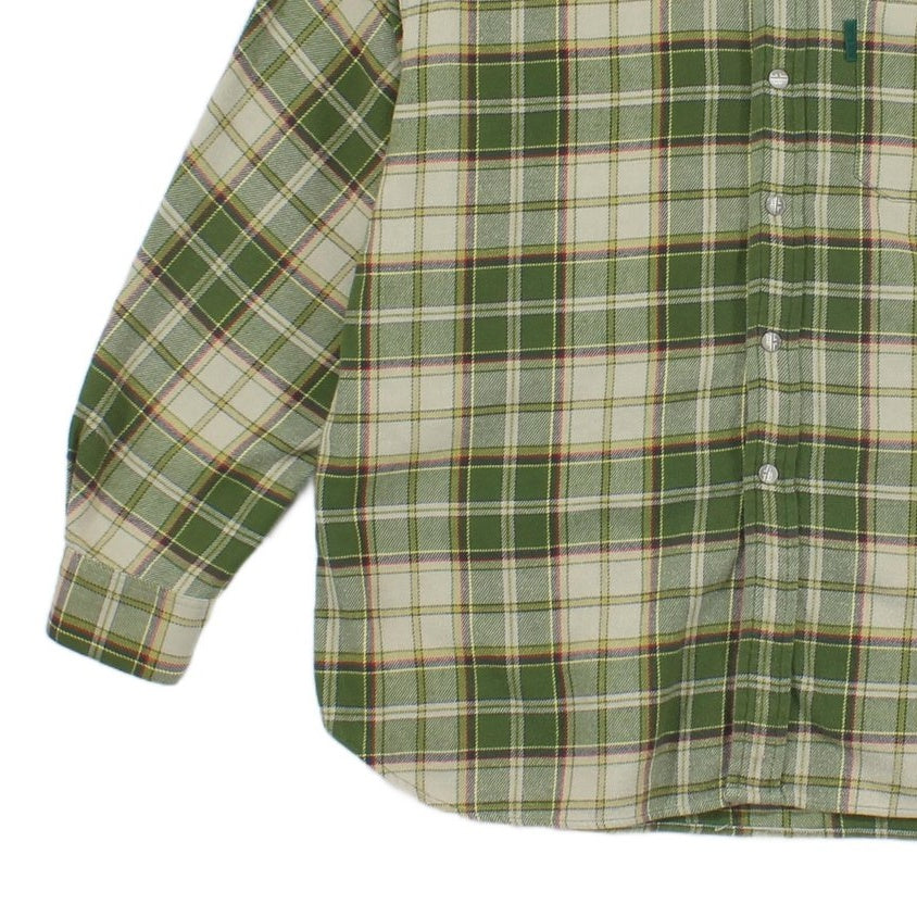 Mens Flannel Plaid Shirt Uk Made Long Sleeve