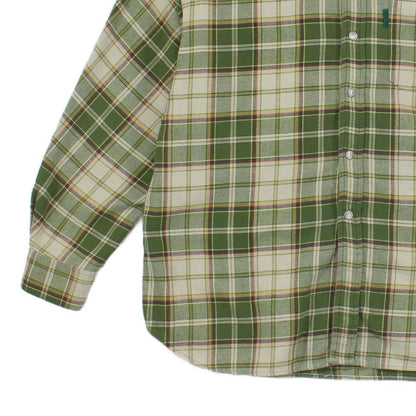 Mens Flannel Plaid Shirt Uk Made Long Sleeve