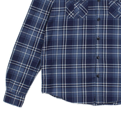 Mens Plaid Shirt Long Sleeve Slim Fit