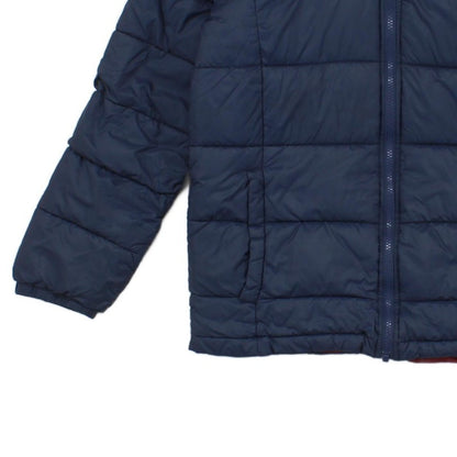 Boys Quilted Jacket Hooded Full Zip Outdoor