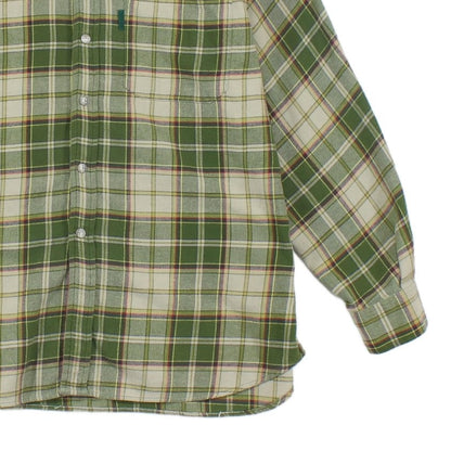 Mens Flannel Plaid Shirt Uk Made Long Sleeve