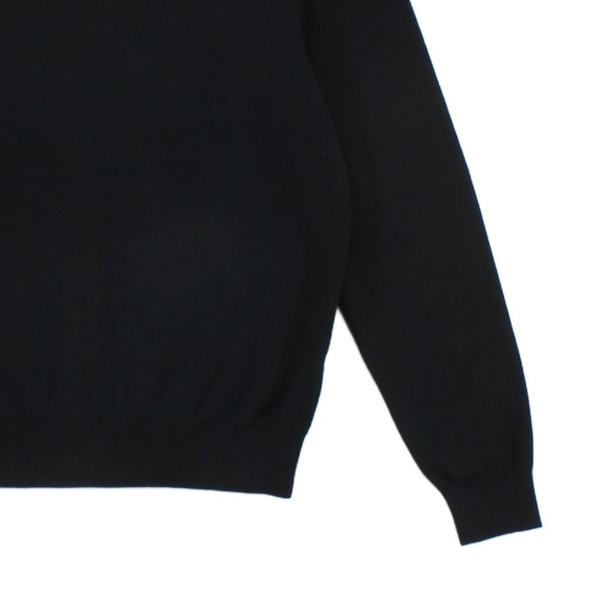 Mens V-Neck Jumper Knitwear Logo Pima Cotton