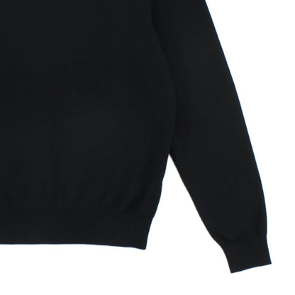 Mens V-Neck Jumper Knitwear Logo Pima Cotton