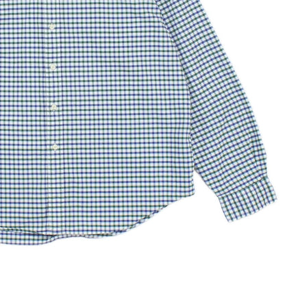 Mens Check Shirt Long Sleeve Button Up