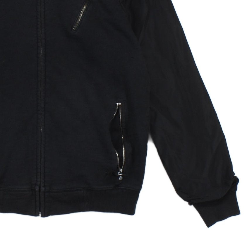 Mens Bomber Jacket Full Zip Jersey Cotton