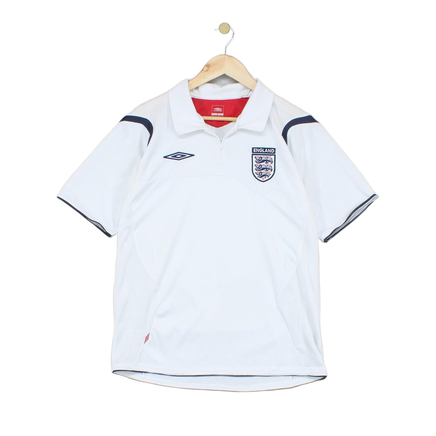 Mens England Football Shirt 1/4 Zip