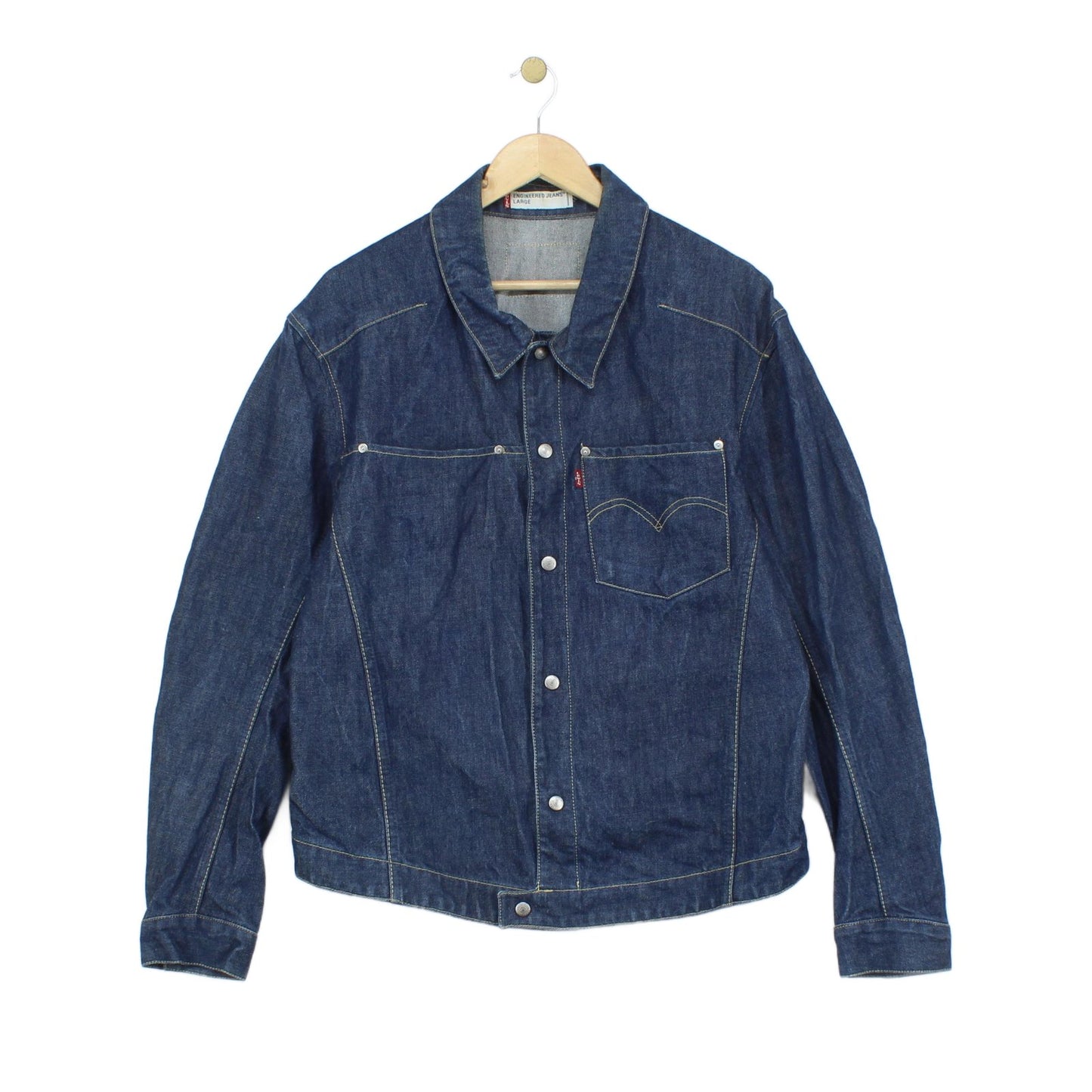 Mens Denim Jacket Outerwear Snap