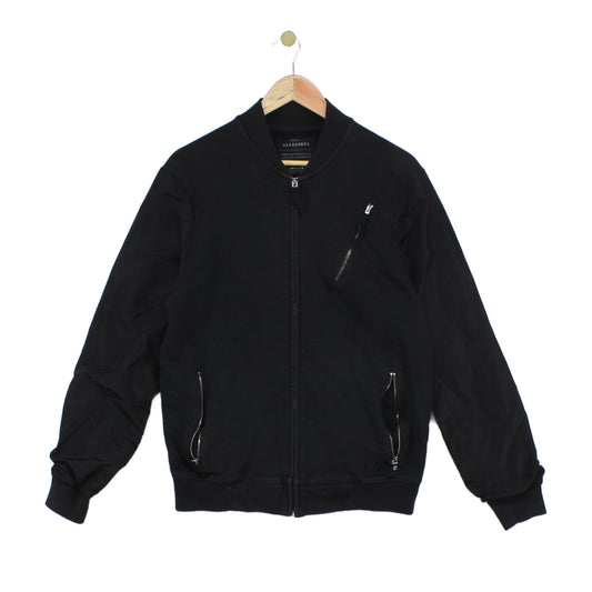 Mens Bomber Jacket Full Zip Jersey Cotton