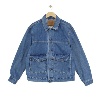 Mens Denim Jacket Classic Trucker Cotton