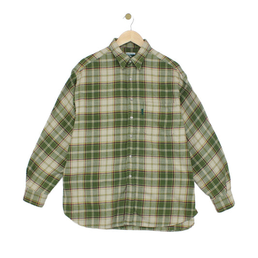 Mens Flannel Plaid Shirt Uk Made Long Sleeve