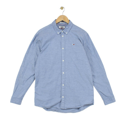 Mens Shirt Stretch Slim Fit Long Sleeve