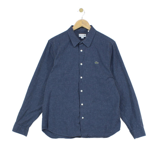 Mens Shirt Slim Fit Long Sleeve Button Up